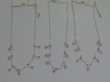 3 x zilverkleur met roze