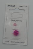 navelpiercing roze