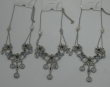 3 x zilverkleur met blauw