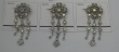 3 strass broches