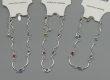 3 x zilverkleur met kleurtjes