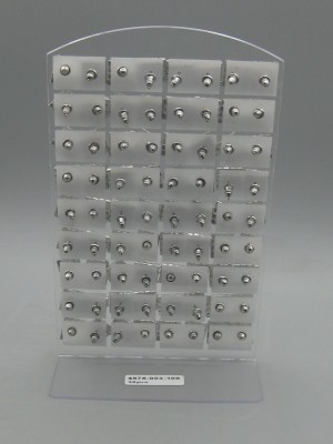 18 paar grote strass vierkanten