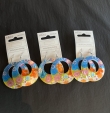 3 paar oorbellen rond