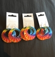 3 paar oorbellen rond