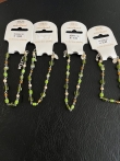 Partij van 4 enkelbandjes groen 