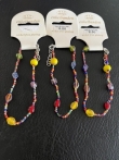 Partij van 3 enkelbandjes meerdere kleur en