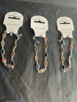 Partij van 3 enkelbandjes gekleurd
