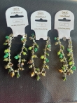 Partij van 3 dezelfde enkelbandjes groen