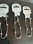 Partij van 3 dezelfde zilverkleurige armbandjes