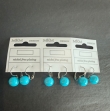 Partij 3x Identieke Oorbellen – Turquoise Kralen