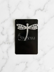 Zilverkleurige Libelle Broche – Elegante Strass Accent