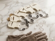 Set van 5 Zwart-Zilveren Armbanden – Modern Chic