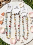 Partij van 3 Bohemian Bloom: Multicolor Ketting voor een Zomerse Look