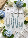Ocean Vibes: Set van 4 Delicate Aqua & Blauwe Colliers