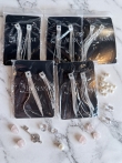 Glamour Zilverkleurige Fringe & Strass Oorbellen (Set van 5 Paar)