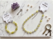 Zomerse Gele Glasbedel Sieradenset – Ketting & Matching Armband