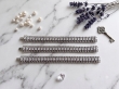 Luxe Strass & Gourmet Armbanden – Zilverkleurig (Set van 3 stuks)