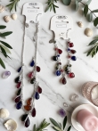 Partij Set: Kleurrijke Glas-Look Ketting & Armband